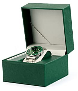 YCLIUdming Watch Box PU Leather Watch Holder Organizer Square Wristwatch Display Box for Watch Jewelry Gift Men Women