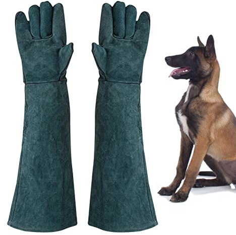 Raxove Hunde-Bissfeste Handschuhe, Fellpflege-Handschuhe, extrem - und feuerbeständig, schützt vor Durchstichen und Kratzern, Anti-Haarausfall-Zubehör für den Umgang mit Tieren