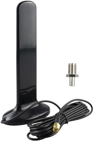 BOOBRIE Externe Antenne 4G 5dbi + SMA TS9 Adapter GPS GSM Magnetfuß 4G Antenne 700-2700MHz SMA WiFi Antenne 3M RG174 Kabel 4G LTE Omnidirektional für Netgear Mobile Hotspots Nighthawk 4G LTE Router