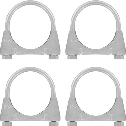 4er Set Edelstahl Bügel Schellen M8 x 60 extrem belastbare Montageschellen stainless steel heavy duty (4 Stk. M8 x 60mm)