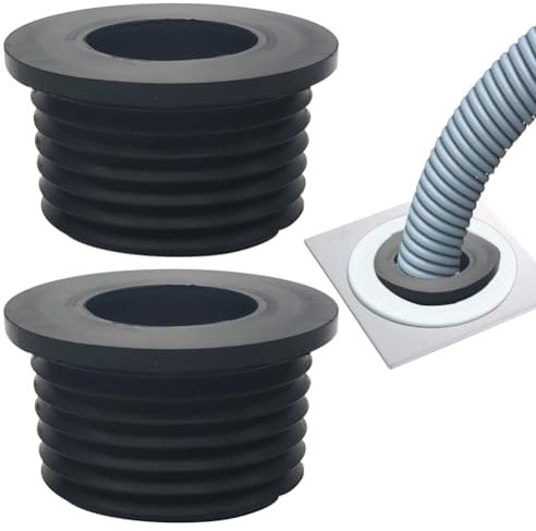 2 pcs Rubber Sleeve, Rubbersleeve Deodorant Sealing Plug, Silicone Snap in Locking Hole Plugs Rubber Panel Seal Cover Flush Stopper, Rubber Seal for Sink Siphon