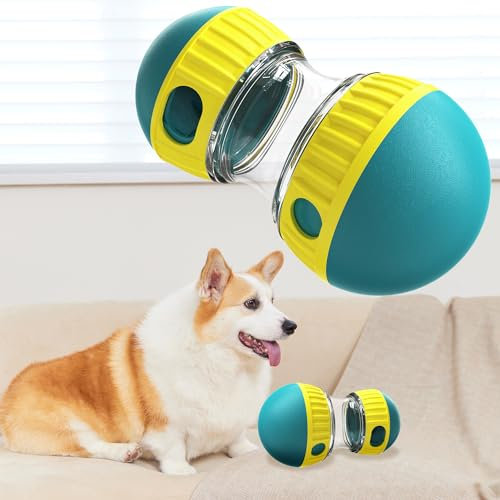 Somifa Dog Toy - Intelligent Food Ball for Dogs of and Ages - Gastrointestinal Care - Slow Feeding - Bring Interactive Fun! (grün)