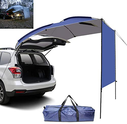 Dachzelt Autodachzelt Autodachmarkise Wasserdicht Reißfest Auto Campingzelt Robuste Autoseitenmarkise Anti-Uv94X74X78In