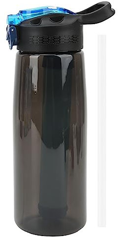 Sport-Wasserflasche, Cirkul-Wasserflasche, kreisförmige Wasserflasche mit Strohhalm, wiederverwendbar, tragbar, auslaufsichere Wasserflaschen für Fitnessstudio, Fitness, Camping,