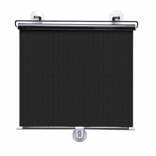 DZHTUF Tendine Parasole Temporanee, 40/45/50/58/68x125cm, Tende A Rullo con Ventosa, Persiane Retrattili Portatili, Tende Leggere per La Privacy, Tende Isolate Senza Foratura,Black-68x125cm/27x49in