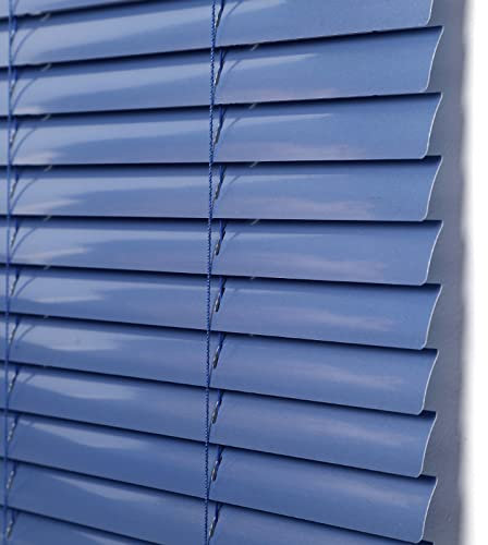 Anpassbare, wasserdichte Aluminium-Jalousien für Küche, Büro, Badezimmer, Schlafzimmer, Wohnzimmer, Verdunkelungsfenster, Behandlungsrollos, inklusive Zubehör, 60 cm Breite x 200 cm Länge