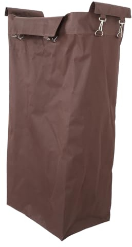 Bolsa de Limpieza para Carrito de Servicio de Oxford Marrón | Organiza Cloths y Linens, Uso Comercial y Housekeeping Cart, Fiable y Versátil