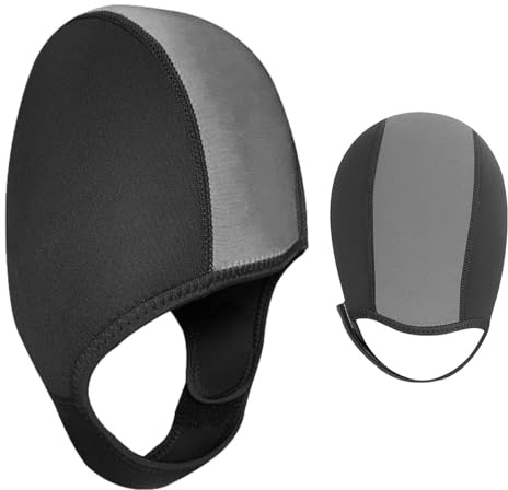 Generico SwimCaps Women | 2.5mm Neoprene Diving Cap, Swimming Hat Thermal Cover with Self Adhesive Strap, Adjustable Cap Swimming Cap for Men