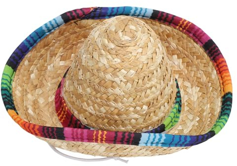 Perra Gorro de Paja Ancho Ancho Colorido Sombrero de Sol