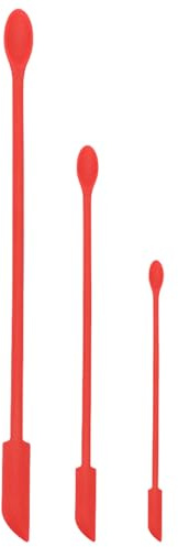 lansuiyour 3 raschietti in Silicone antiaderenti per vasetti Cosmetici e Prodotti da Forno Bastoncini per mescolare Strumento Multiuso per miscelare Resina epossidica Set spatole in Silicone Multiuso