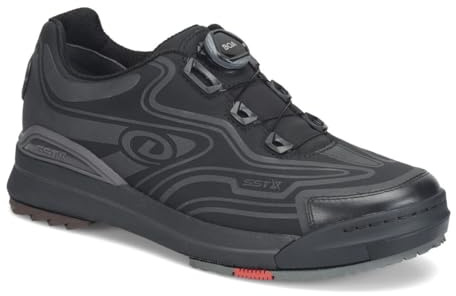 Dexter Mens SST X Tron Boa Bowling Shoes (for Right and Left Handed Bowlers. Men's Shoe Sizing) - Black 13 | No Extra Soles or Heels in The Box | Comes with 1 Shoe Protector