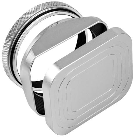 HUANGING Pare-soleil carré en alliage d'aluminium pour appareils photo X100V X100T/X100VI réduisant et améliorant les images fantômes