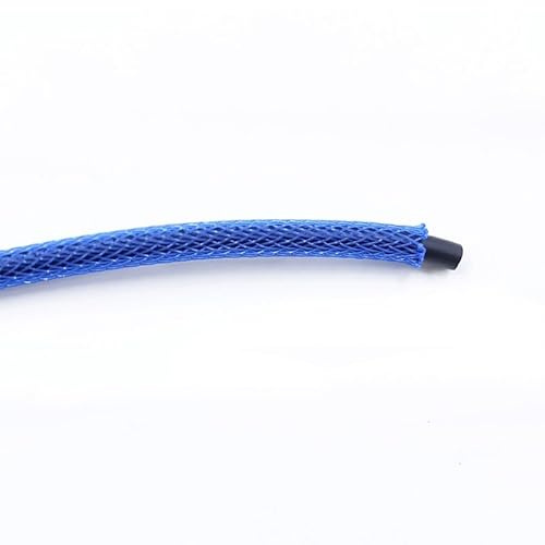 Guaine per Cavi Universale Manicotto for cavo intrecciato da 5 m 3,0 mm 4 Singolo PET espandibile in nylon USB tastiera dati guaina protezione avvolgimento filo(Blue,3.0MM_5M)