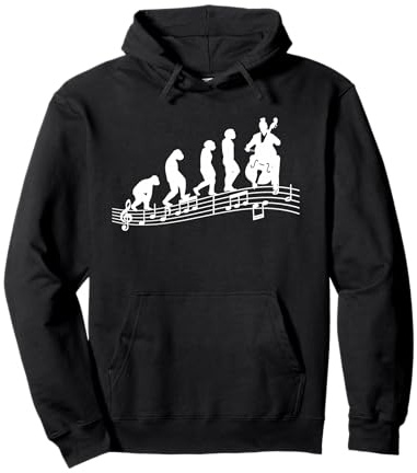 Musicien violoncelliste Evolution Joueur de Violoncelle Sweat à Capuche