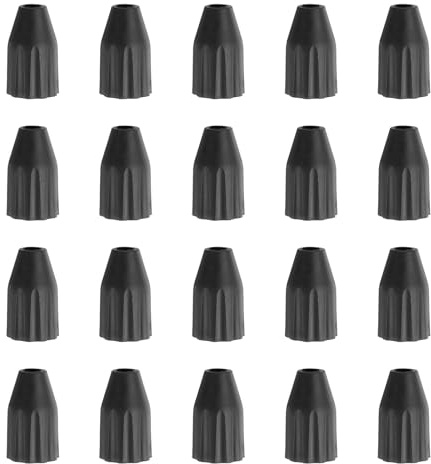 QUARKZMAN 20 Stück Luftdüse 8mm Kunststoff Druckluftpistolenaufsatz Schwarz | Für Druckluftpistolen Werkzeugteile & Zubehör