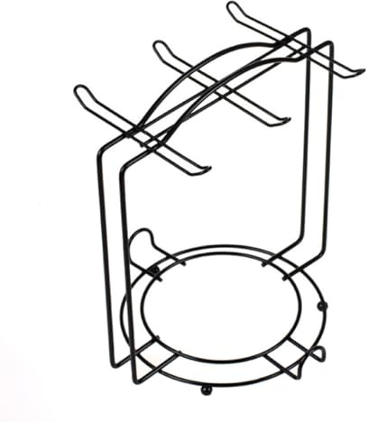 Porta Tazze da Caffè Supporto Stabile, in Acciaio Inox Nero | Porta Tazzine di Caffe, Porta Tazzine da Acciaio Verticale, Organizer Leggero