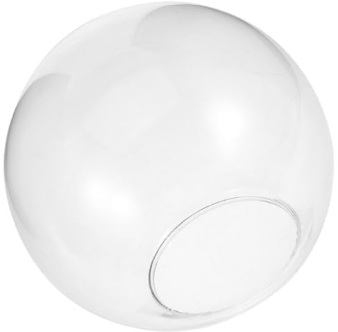 ULDIGI Paralume in Vetro a Globo Trasparente Diametro 150mm, Copertura per Lampada a Sospensione Bordi Arrotondati, Ricambio Paralume per Apparecchio di Illuminazione, Adatto a Diversi
