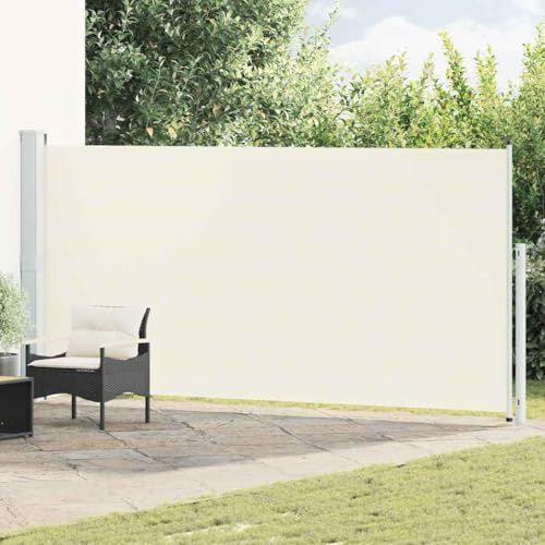 Emmtore Toldo Lateral retráctil de jardín Crema 180x500 cm