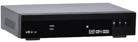Ounfhtrttk Receptor Satelital V8X-II V8X2 HD DVB-S/S2/S2X 1080P 265 con Wi-Fi 2.4G Integrado, Ethernet, PowerVu Dre CCAM M3U CA Solt (UE) EU Plug