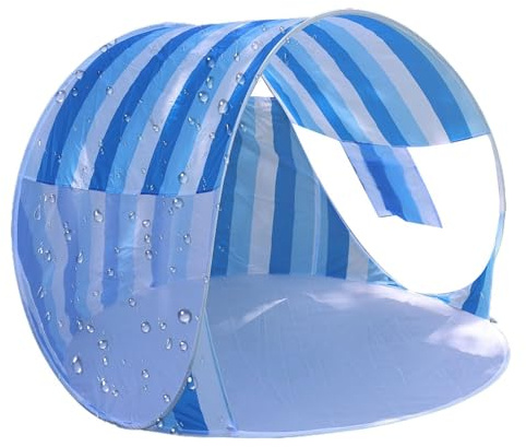 Tente de Plage Parasol de Plage 2-3 Personnes Pliable Protection UV
