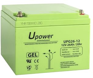 Master U-Power Batteri UPG – blygel, 26 Ah, 12 V