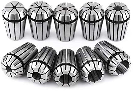 ER20 Set di pinze ， 10pcs 3-12mm Pinza per incisione a mano ， Set di pinze in acciaio per molle Set di macchine per incidere a CNC Pinza per tornio di fresatura CNC