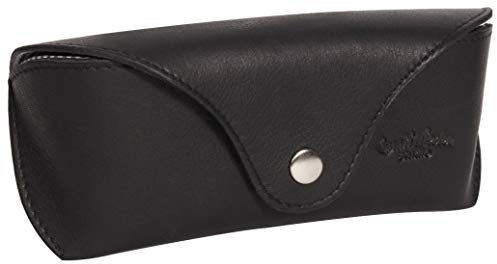 Gusti Brillenetui Leder - Cornelius Damen und Herren Brillenhülle Brillentasche Lederetui Etui Aufbewahrung für Brillen Leder Schwarz