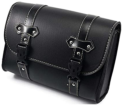 Eulina Sacoche de Selle en Cuir pour Moto, Sac de Cavalier, Sac à Outils