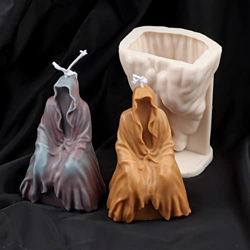 Totenkopf-Halloween-Kerzenformen – Totenkopf-Silikonform für Kerzen, Harz, Schokolade – DIY-Aromatherapie-Dekoration