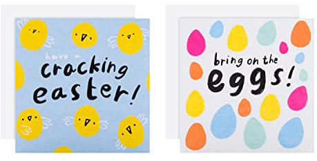 Hallmark Confezione di biglietti di Pasqua di beneficenza – 10 biglietti in 2 disegni colorati