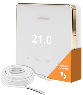 Warmup Element Smart WiFi Thermostat Raumregler für Fußbodenheizung, Elektro Heizung, Farbe: Weiß