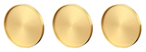 NUOBESTY 3pezzi Vassoio Per Tè Rame Sottobicchiere Per Tazze Da Tè Accessorio Elegante e Pratico Per Teiera Design Leggero e Portatile Resistente e Facile Da Usare Colore