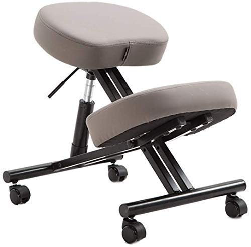 FanXus Kniestuhl mit Rollen, ergonomischer, Verstellbarer Hocker für Zuhause und Büro, Dicke und Bequeme Kissen, verbessert jetzt die Körperhaltung und beugt Nackenschmerzen vor Made in China
