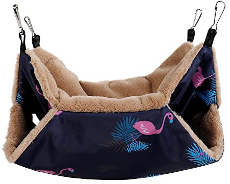 Teksome Hamac 2 en 1 pour Furet - Hamac pour Chinchilla - Hamac pour Cage - Hamac pour Animaux de Compagnie pour Chinchillas, furets, Lapins, cochons d'Inde et Autres Petits Animaux de Compagnie