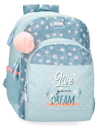 Movom Live your dreams mochilas, mochilas escolares, mochilas infantiles, Incluye pompon decorativo, varios compartimentos de Joumma Bags