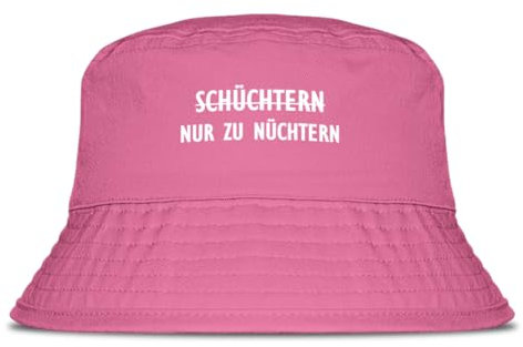 Prozente Momente Nur zu nüchtern Fischerhut | Anglerhut | Sonnenhut | Sommer | Party | Lustige Sprüche | OneSize | Malle | Urlaub | Pink