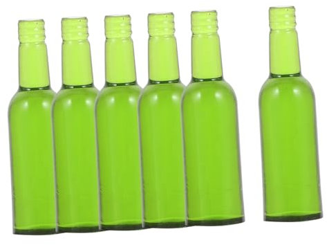 HEMOTON 6 Stück Bierflaschen Spielzeug Winzige Flaschen Mini Weinflaschen Puppenhaus Miniatur Weinflaschen Bierflasche Für Puppenhaus Puppenhaus Dekoration Puppenhaus