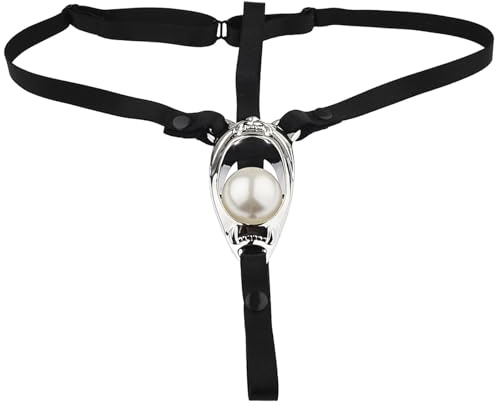 Keuschheitsgürtel Damen Einstellbar Peniskäfig Keuschheitskäfig Keuschheits | Chastity Cage Metall mit Rollbare Bead & Chastity Cage Gürtel,Frau Cock Cage Herren Damen,BDSM Sex Spielzeug für die Frau