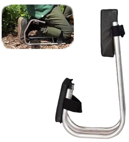 HOUSN Garten Kniesitz, Kniesitz für den Garten, Tragbarer Gartensitz Tragbare Kniesitz Beinstütze, ergonomischer Knieschutz und Knöchelstütze zum Schutz der Knie,Schwarz