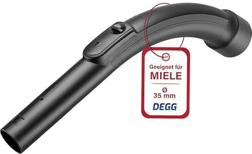 DEGG Manico di Ricambio per Miele, 35 mm, Tubo Manico per Aspirapolvere, Maniglia di Ricambio, Accessori Aspirapolvere, Compatibile con il Sistema a Clic dell' Aspirapolvere Miele