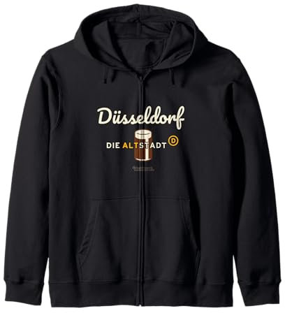 Düsseldorf Old Town Altbier Glass Beer from Düsseldorf Zip Hoodie