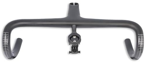 HWEVDHJ Integrierter Rennrad-Lenker 1-1/8integrierter Carbon-Lenker Rennrad Mit Vorbau 400/420/440 Mm Carbon-Rennrad-Lenker Mit Code-Uhrenhalter(400X100MM)
