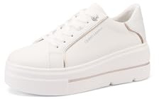 QUEEN HELENA Zapatillas de Plataforma con Cordones y Lentejuelas Casual para Mujer X32-61, 41 EU