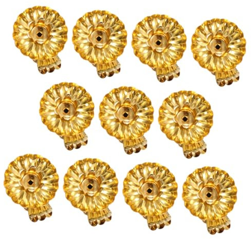 Zerodeko 15stücke Metallkerzenhalter Clip-kerzenständer für Weihnachten Kerzenhalter-Clips mit Flachem Boden Passend für Baumkerzen und Verschiedene Anlässe