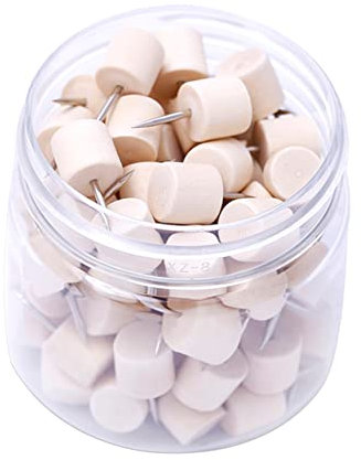 CLISPEED 80stücke Holz Push Pins Dekorative Zylinder-reißzwecken Für Korktafeln Bilder Poster Und Memos Für Schule Büro Und Kreative Projekte