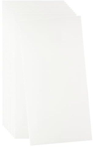 sourcing map Lot de 10 panneaux muraux à décoller et à coller - 60 x 30 cm - Toucher peau - Couverture de 1,8 m² - Carreaux de marbre adhésifs - Blanc pur