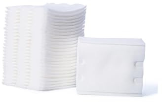 Mikinona 3packungen Baumwolle Wattepads Dreilagig Doppelseitig Aus Vliesstoff Für Make-up Gesichtsquaste Weiß Make-up-zubehör Einweg-wattepads Für Tägliche Anwendung Und Körperpflege