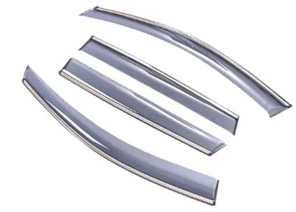 SQOFJDF Windabweiser Für Skoda Für Octavia 1Z Combi VRS Estate 2004~2012 Fenster Visier Seite Vent Rauch Sonne Regen Guards Auto Markise Shelter Abdeckung Regenabweiser