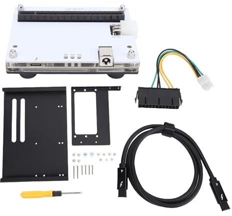 Denash Estación Portátil de Muelle GPU, Tarjeta de Gráficos Externos PCIe Ranura Dock de Expansión con Cable de Datos 1M, Soporte SFX, para 3 4 USB4, Gráficos, PCIe SSD, Tarjetas de