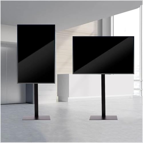 Soporte De Tv De Suelo Universal Para Televisores Lcd De 32 A 70 Pulgadas, Giratorio Y Ajustable En Altura, Rotación De Pantalla Horizontal Y Vertical De 0 A 90°, Soporta 65 Kg, Vesa Máx. 600 X 400 Mm